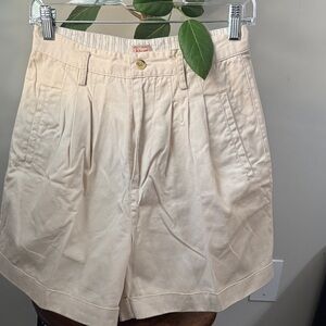 Kiko Cream High-Rise Pleated Women’s Shorts